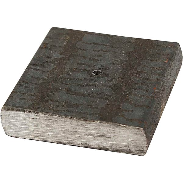 Metallfot 4 x 4 cm - Hålstorlek: 2 mm