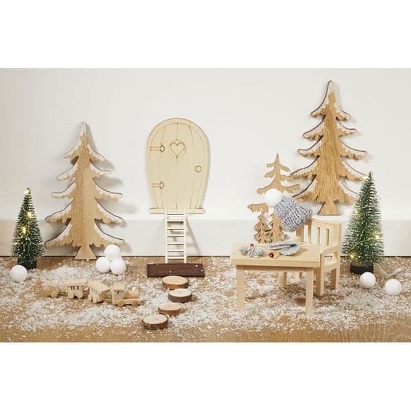 Miniatyr Gran med LED-belysning - 8 cm