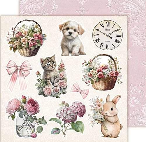 Paper Pad 8x8 - Lemon Craft - Secret Garden Element & Basic