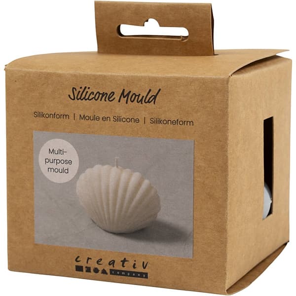 Silikonform Mussla - Snäcka - 6×9 cm