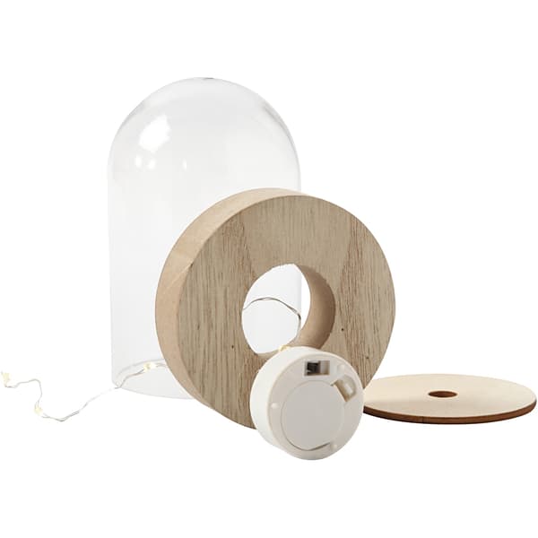 LED ljusslinga - L: 27 cm - Silver