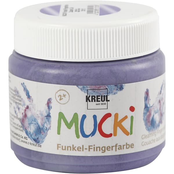 Fingerfärg Mucki - Metallic Lila - 150 ml