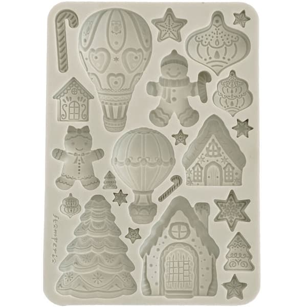 Silikonform A5 - Gingerbreads - Candy Christmas - Stamperia