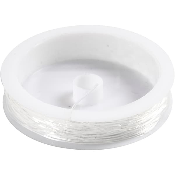 Elastisk Smyckestråd 0,8 mm - Transparent - 10 meter