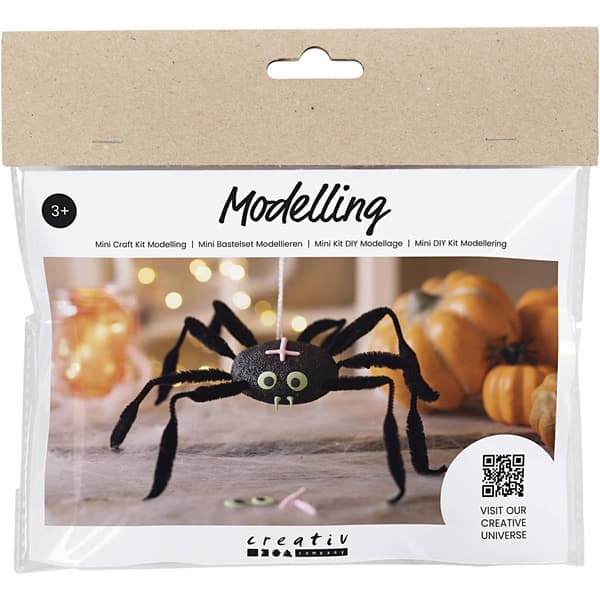 Halloweenpyssel Kit - Spindel - Foam Clay Lera