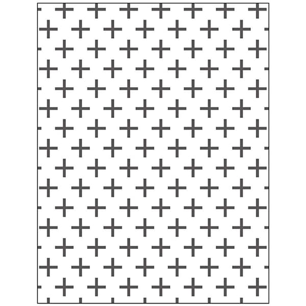 Embossingfolder - Kors - stl. 11x14 cm