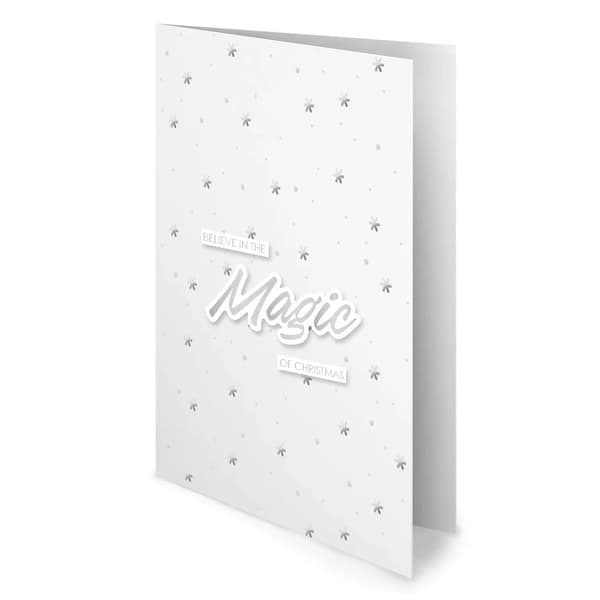 Paper Pad Foiled Cards 24 st - Silver Christmas - Studio Light