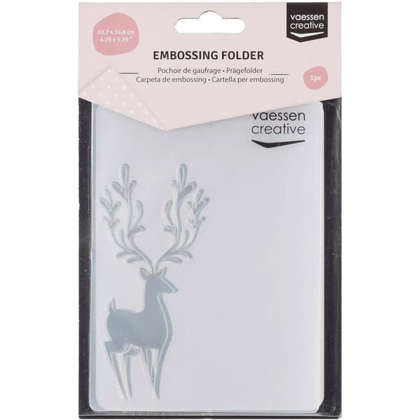Embossing Folder A6 - Reindeer - Vaessen