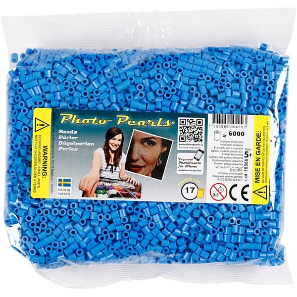Photo Pearls - Blå - nr 17 - 6000 st