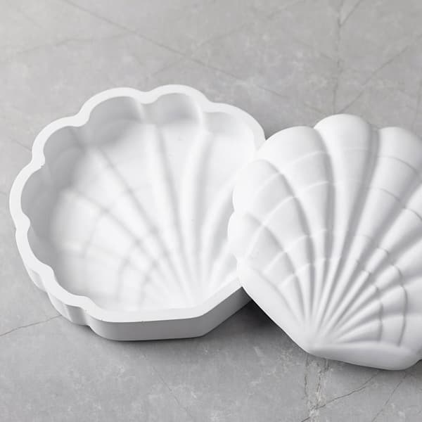 Silikonform Mussla - Ask Snäckskal - 13x13 cm