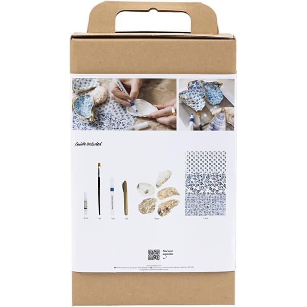 DIY Pysselkit Decoupage - Ostronskal 5 st