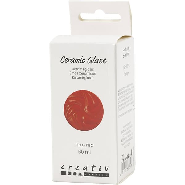 Keramikglasyr Toro Red Täckande 60 ml