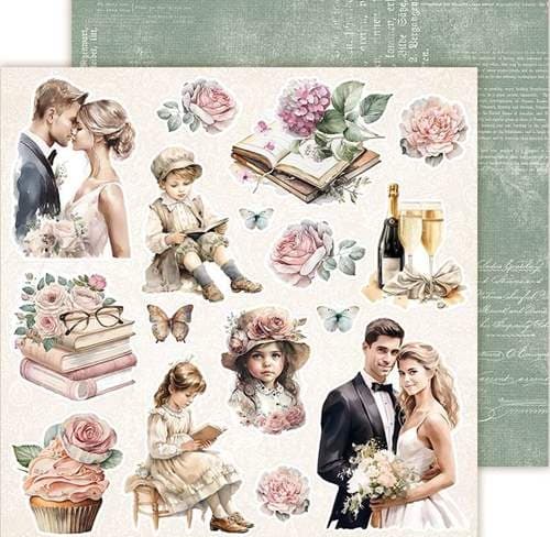 Paper Pad 8x8 - Lemon Craft - Secret Garden Element & Basic