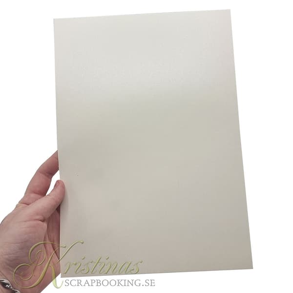 Pärlemo Papper A4 - Varm Vit - 20 ark - 220g