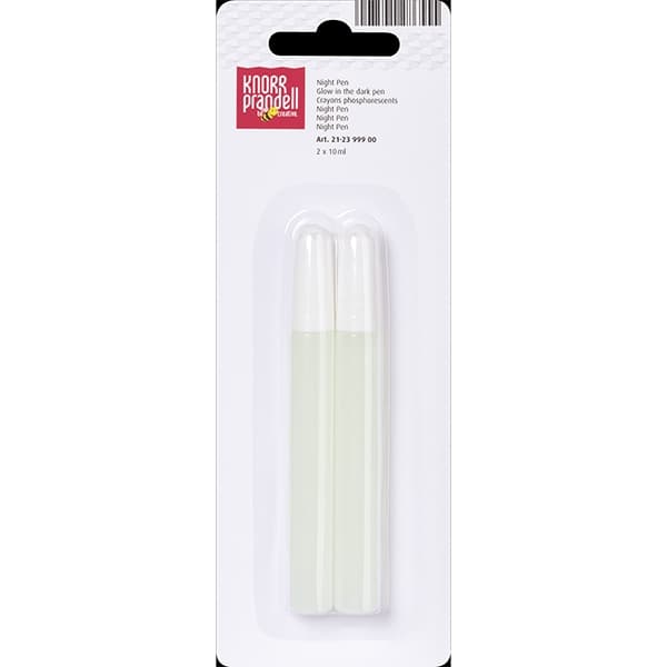 Självlysande penna - Transparent - 2 st