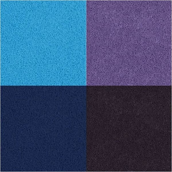Stämpeldyna - Blå & Lila - 3,5x3,5 cm - 4 st