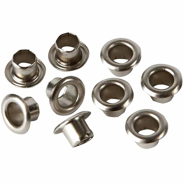Öljetter - Hål ca 4 mm - Dia 7,5 mm - Silver - 100 st