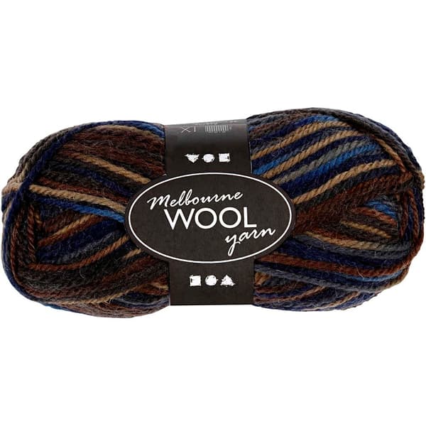 Melbourne Ullgarn - L: 92 m - Brun - Harmoni - 50 g