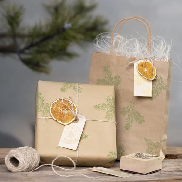 Presentpapper Natur - 5 meter - Bredd: 50 cm