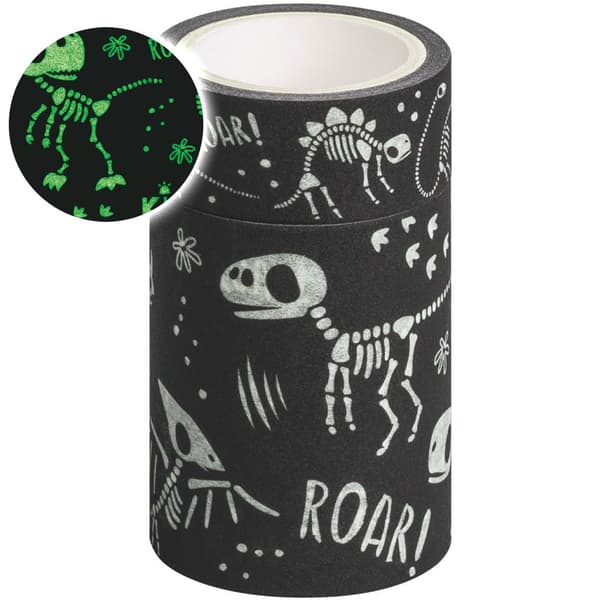Dekorationstejp - Glow in the Dark - Dino - Heyda