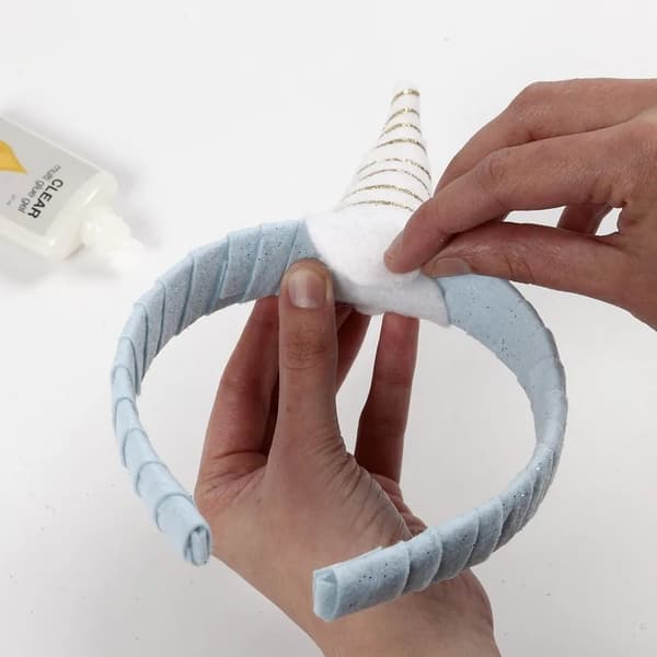 Diadem - B: 25 mm - Vit - 5 st