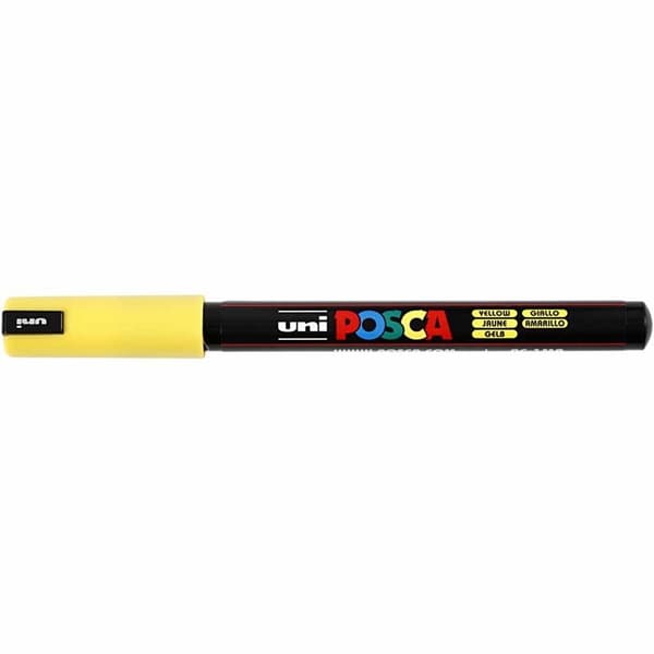 Posca Penna Ultra Fine PC-1MR Pin Type - Yellow