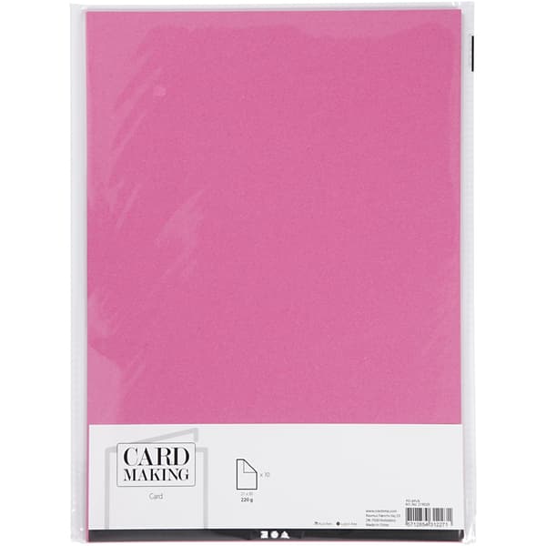 Strukturpapper A4 10-Pack - Cerise - 220g