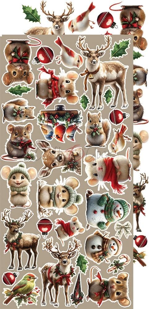 Paper Pack Extra Set Flowers - Craft O Clock - Oh, Christmas Night