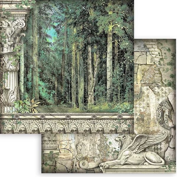 Paper Pad Stamperia - Magic Forest - 8x8 Tum