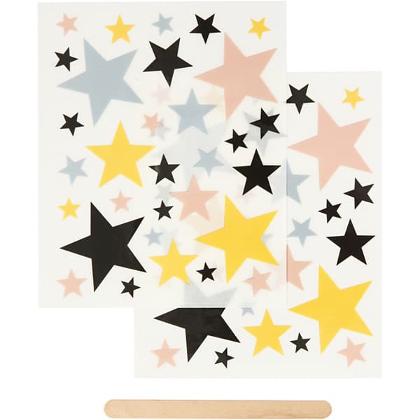 Rub-on stickers - Stjärnor - 12,2x15,3