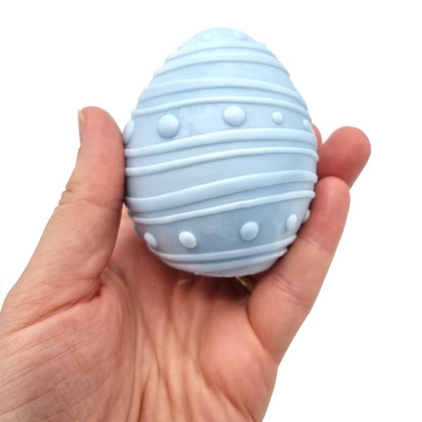 Silikonform Ljusformar - Ägg Design 4 - H: 7 cm