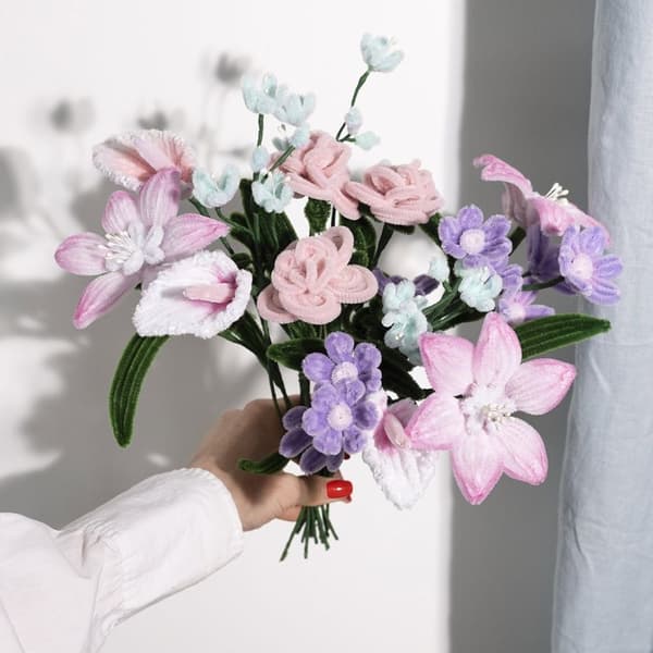 Blomstjälkar - 20 st Gröna - 2mm - 30 cm
