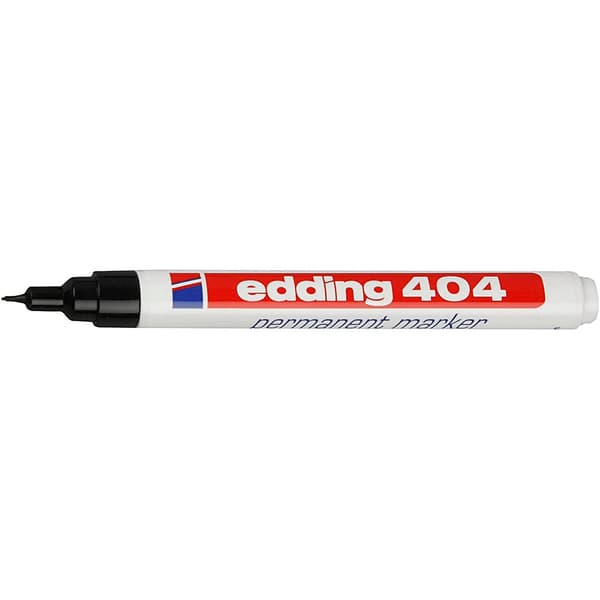 Edding 404 tusch - spets: 0,75 mm - Svart
