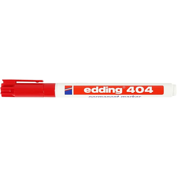 Edding 404 tusch - spets: 0,75 mm - Röd