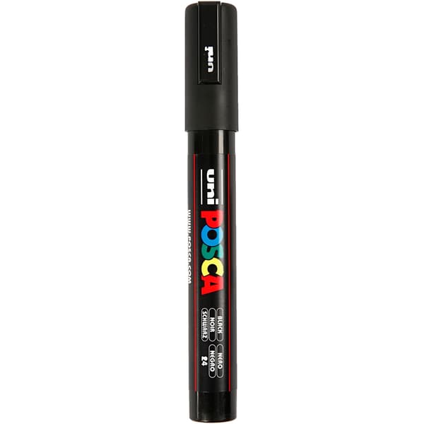 Posca Marker Medium Bullet PC-5M - Black