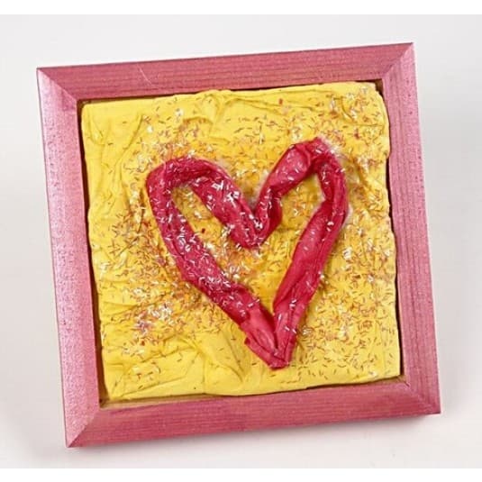 Träram med målarplatta - 15x15 cm - 1 st