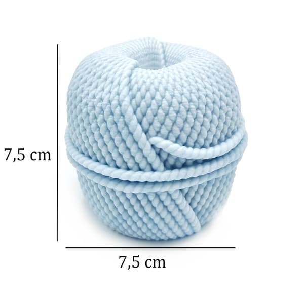 Silikonform Ljusformar - Garnnystan - H: 7,5 cm