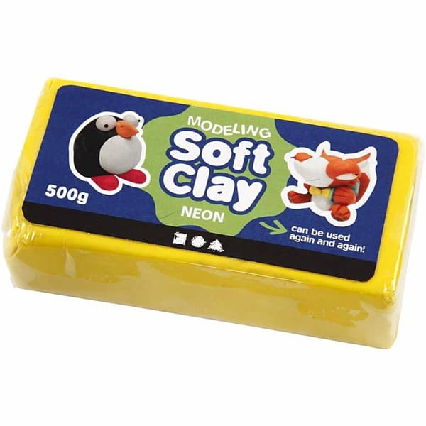 Soft Clay Modellera - Gul - 500 g