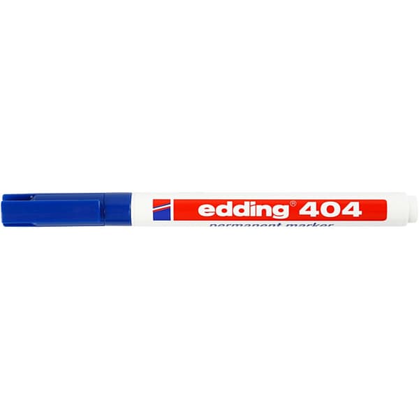 Edding 404 tusch - spets: 0,75 mm - Blå