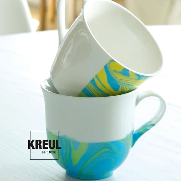 Marmoreringsfärg - Yellow - Magic Marble Kreul