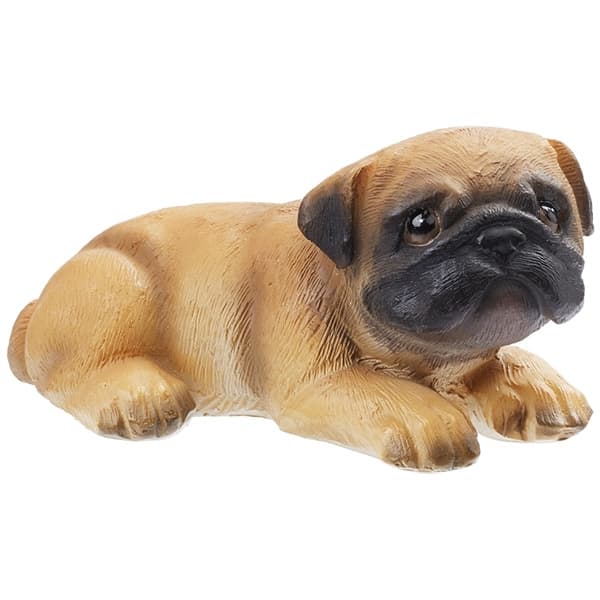 Miniatyr Figur - Mops - Brun - 2,5 cm