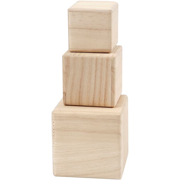 Klossar - Kejsarträd - stl. 5+6+8 cm - 3 st