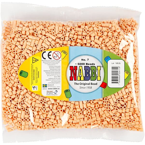 Nabbi Pärlor 6000 st - Ivory nr 7 - Medium