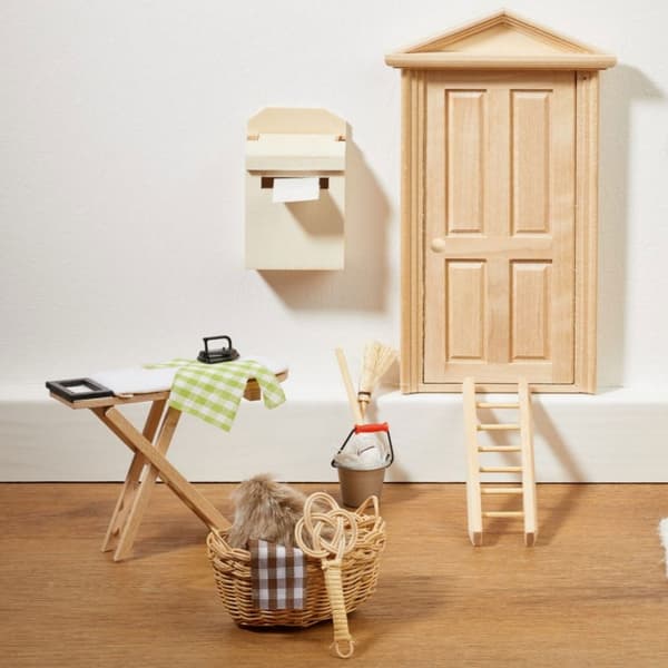 Miniatyr Brevlåda - Vit - Höjd: 7 cm