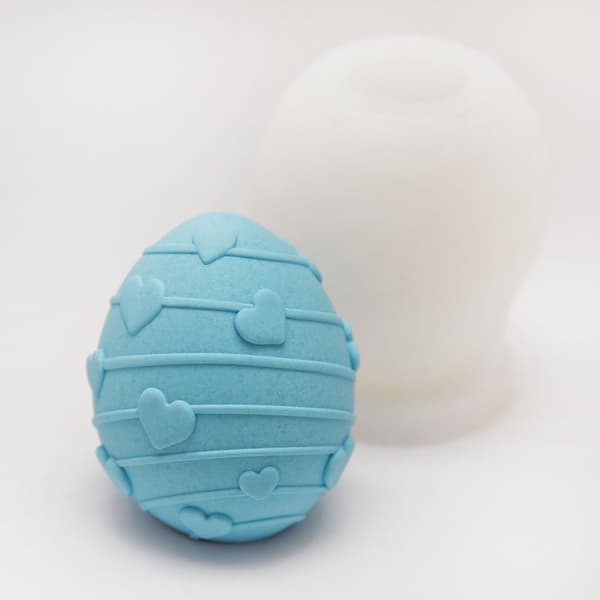 Silikonform Ljusformar - Ägg Design 7 - H: 7 cm