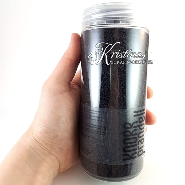 Färgad sand - Svart - 500 ml