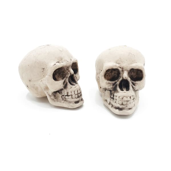 Figurer Halloween - Döskallar - 5 cm - 2 st