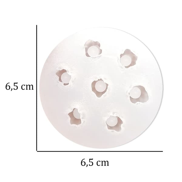 Silikonform Ljusformar - Hallon - 1,2 cm