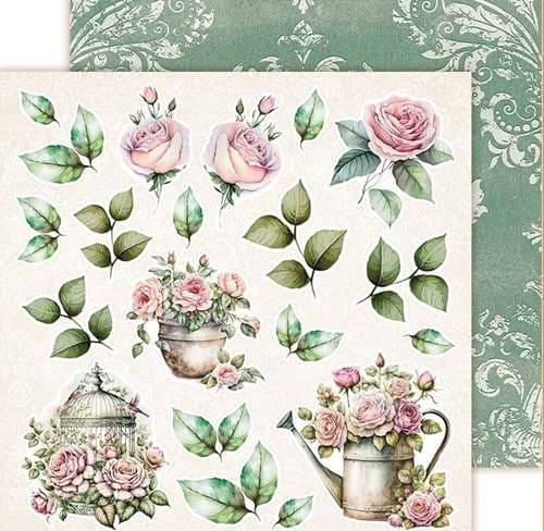 Paper Pad 8x8 - Lemon Craft - Secret Garden Element & Basic