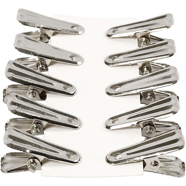 Dekorationsklämma - Silver - 27x14 mm - 10 st